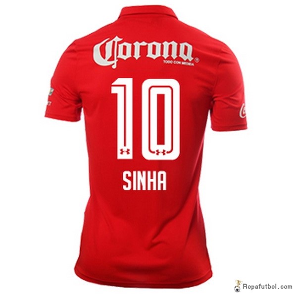 Camiseta Deportivo Toluca Replica Primera Ropa Sinha 2016/17 Rojo